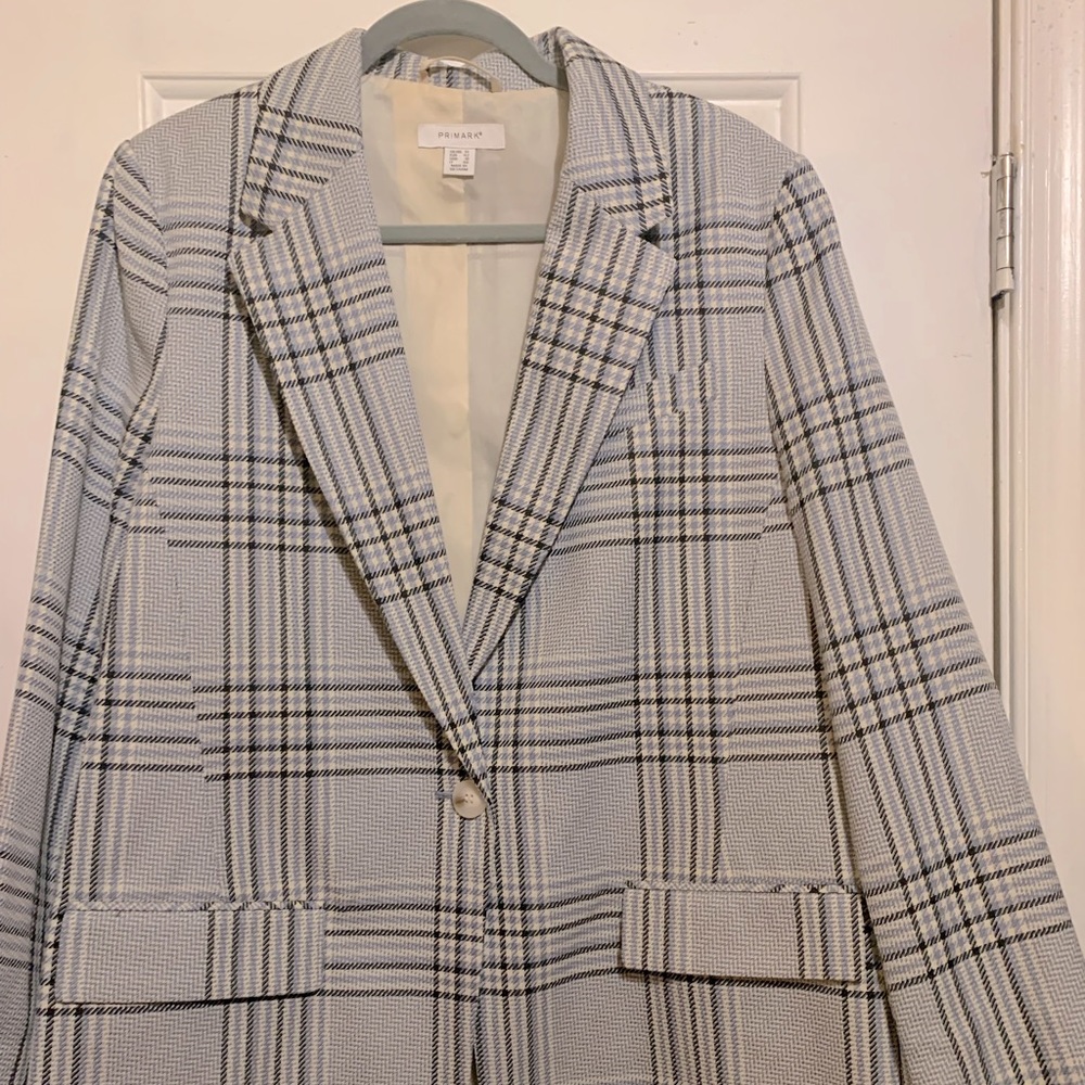 Blazer / blue and white black stripe